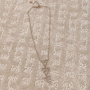 Stella & dot Rose Gold Triangle Necklace